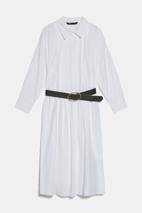 Vestido Popelín Cinturón