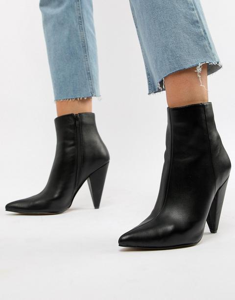 Botines En Punta Erica De Asos Design-negro