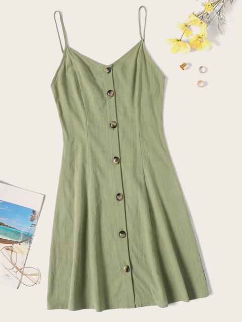cami button dress