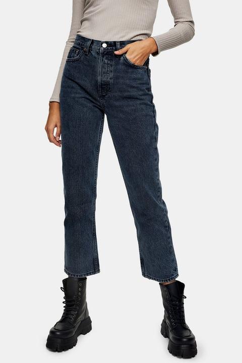 Blue Black Editor Straight Jeans