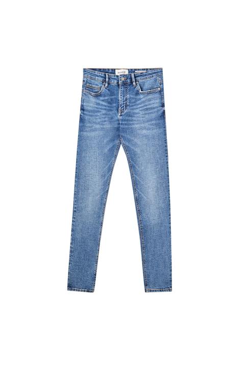 Jeans Super Skinny Azul Medio