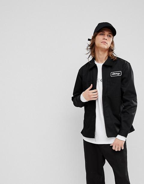Stussy - Camicia Casual Con Zip - Nero