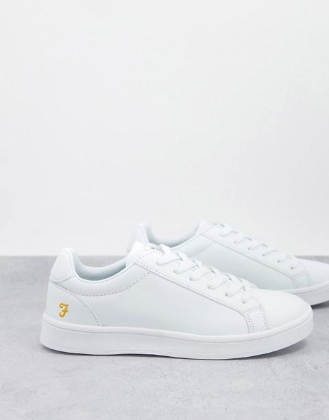 Zapatillas De Deporte Blancas De Diseño Minimalista Nolan De Farah-negro