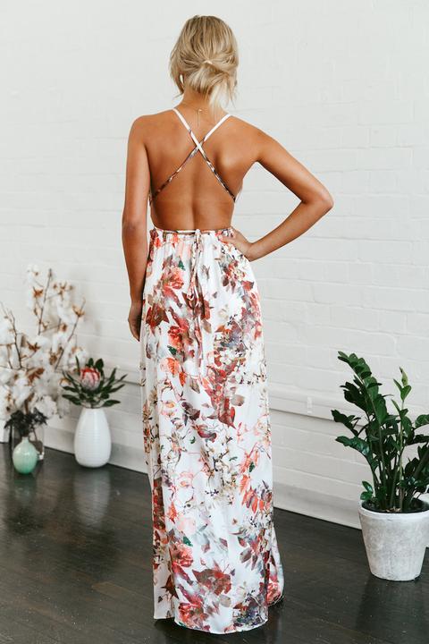 Mermaid Hotel Maxi Dress White from 