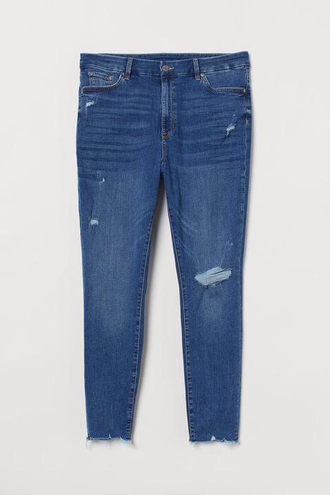 H & M+ Embrace Shape Ankle Jeans - Azul