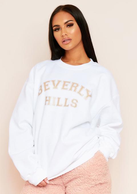 Tania White Beverly Hills Slogan Sweatshirt