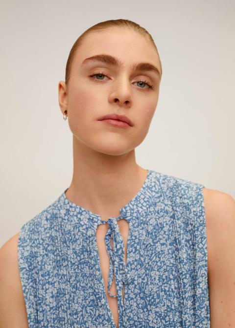 Vestido Plisado Floral