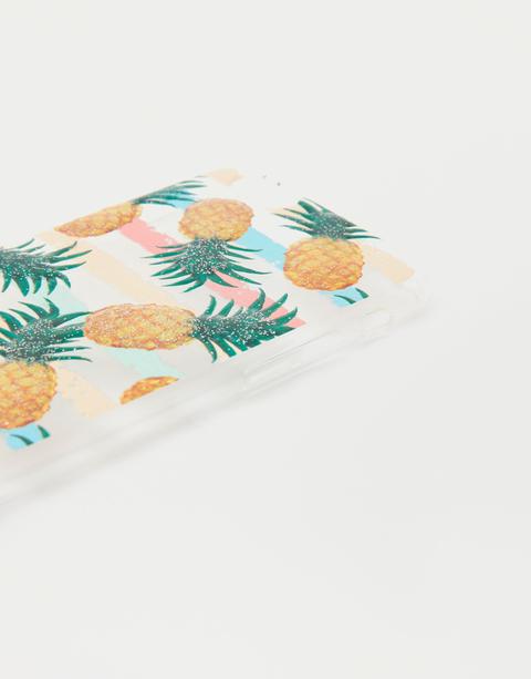 Cover Smartphone Trasparente Ananas