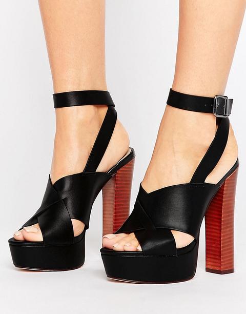 Sandalias De Tacón Con Plataforma Tulem De Asos