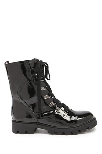 Forever 21 L4l By Lust For Life Combat Boots Black