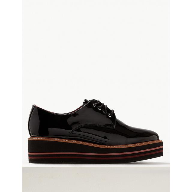 Leather Flatform Shoes from Marks 