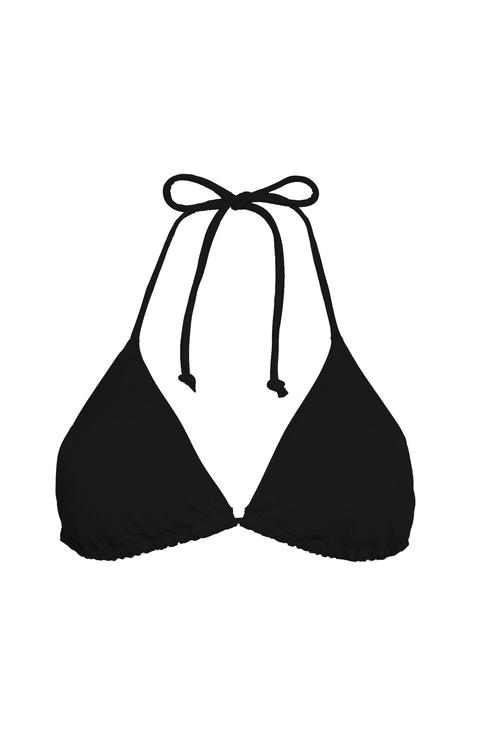 Top De Bikini Triangular Negro