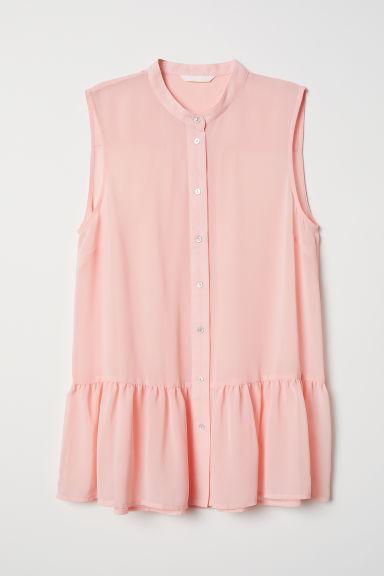 H & M - Camicetta Chiffon Con Bottoni - Arancione
