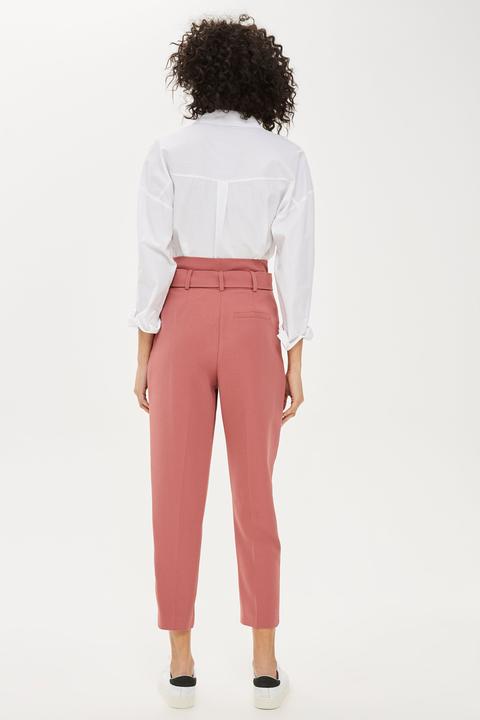 High Rise Tapered Trouser with Self Belt