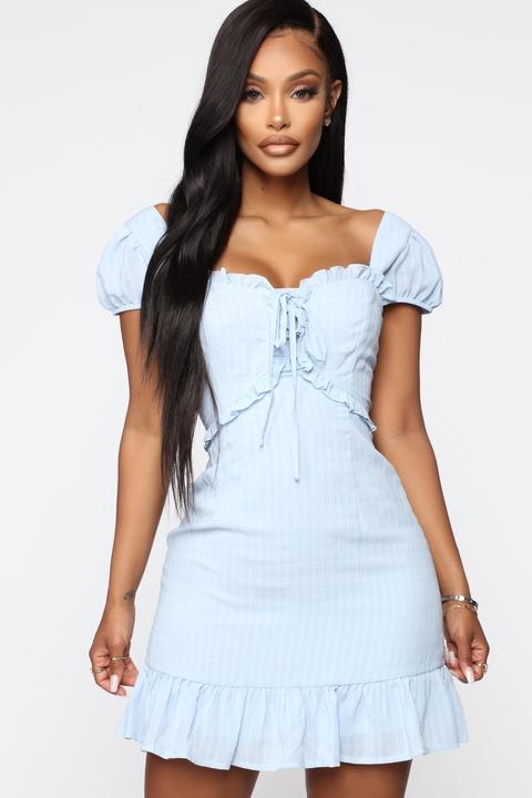 Mini Dress Light Blue Online Shop, UP ...