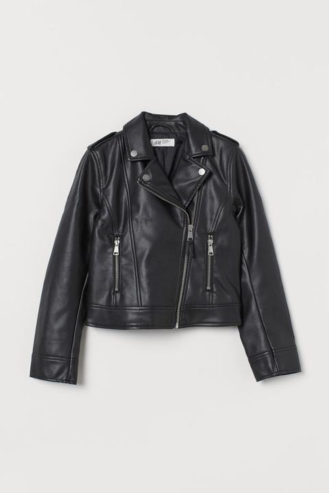 Veste De Style Motard - Noir