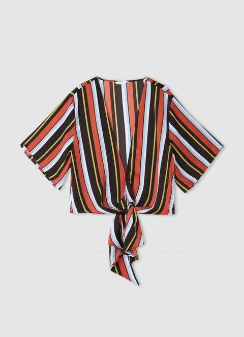 Camicia A Righe Con Nodo