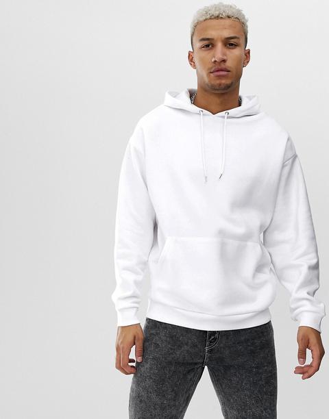 Asos Design Oversized Hoodie In White