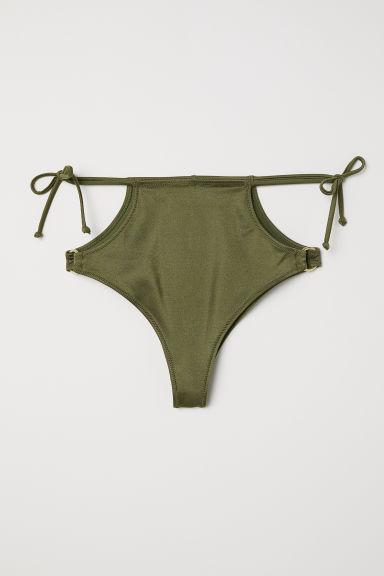 H & M - Slip Bikini Brazilian - Verde