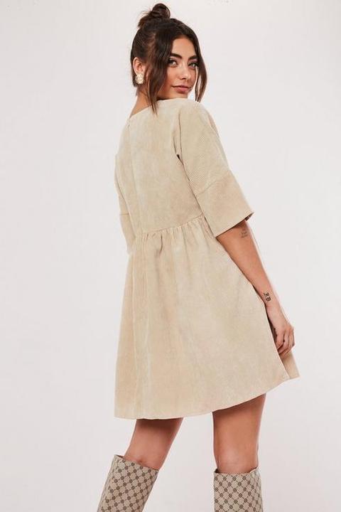 missguided cord smock dress