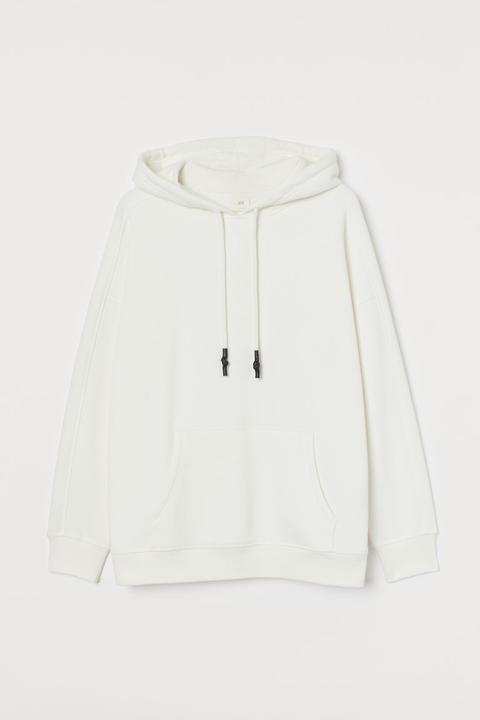 Sweat À Capuche Oversize - Blanc