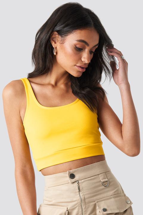 Crop Singlet Gelb
