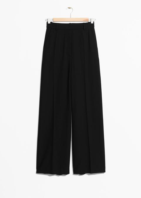 Creased Trousers - Black