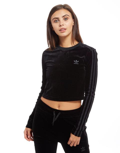 adidas originals long sleeve crop top