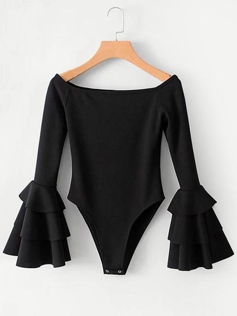 Body Con Volantes