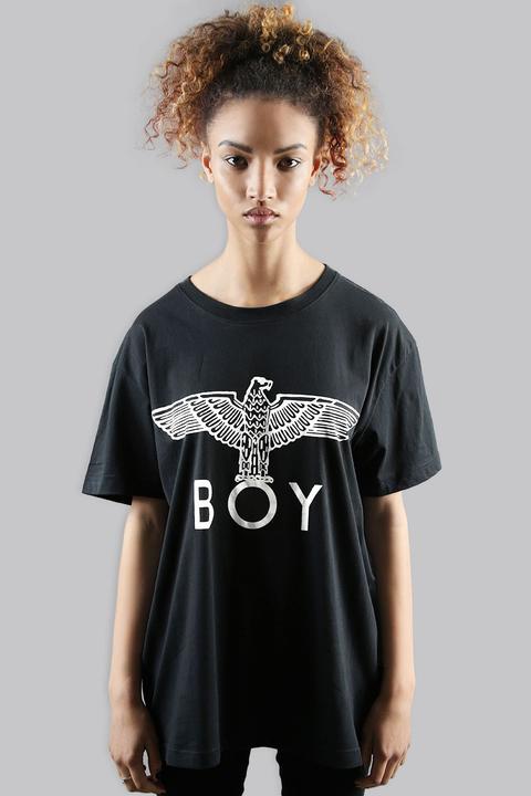 Boy Eagle Tee - Black/white