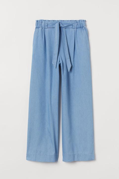 H & M - Pantaloni Pull-on Ampi - Blu