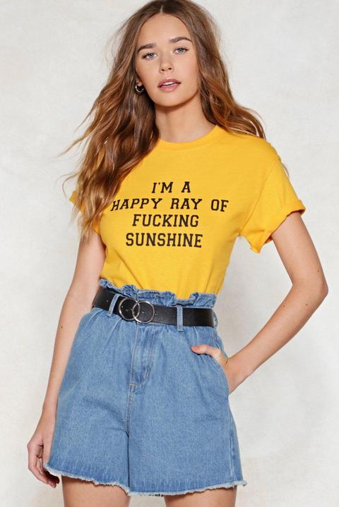 Womens Ray Of Fucking Sunshine Graphic T