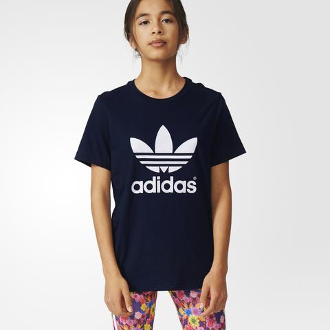 Camiseta Trefoil - Azul Adidas | Adidas España