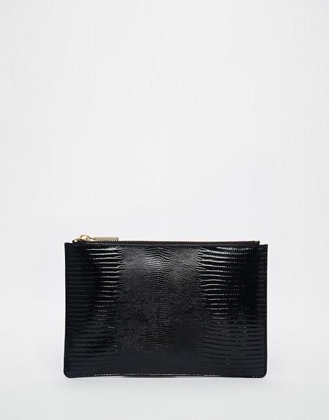 Clutch Pequeño De Piel De Lagarto Sintético De Whistles