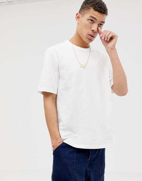 Asos White Loose Fit Heavyweight T-shirt In White