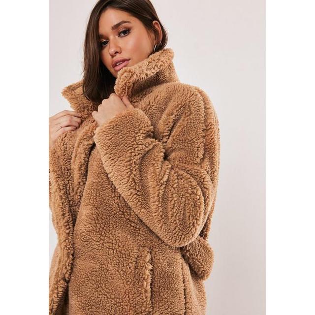 Tan Borg Teddy Oversized Coat, Tan from 