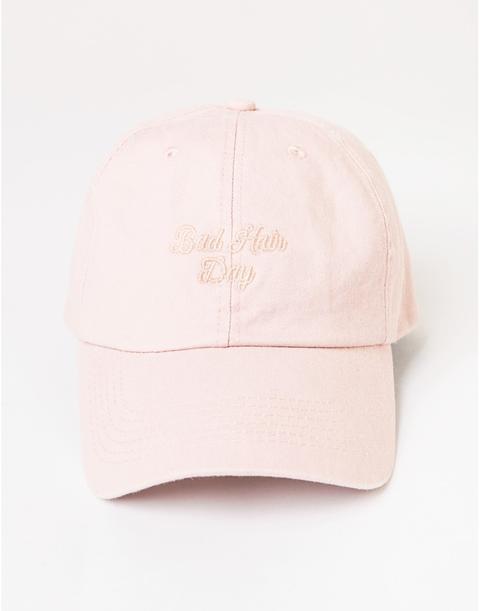 Gorra Bordado Bad Hair Day Rosado