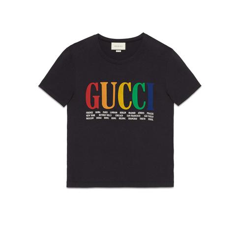 Oversize T-shirt With Gucci Cities