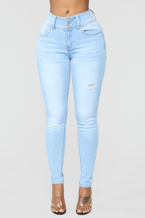 Standing Ovation Skinny Jeans - Light Blue Wash