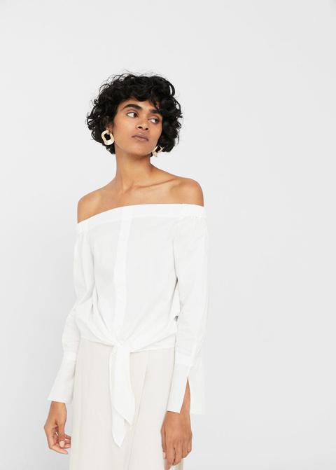 Blusa Off-shoulder Nudo