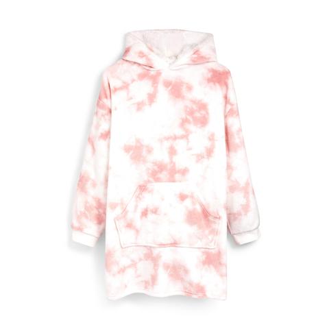 Sudadera Larga Con Estampado Tie-dye