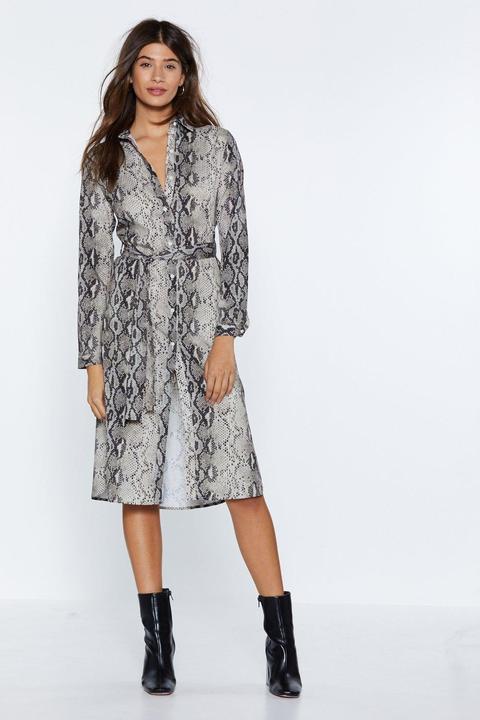 Snake A Start Shirt Dress