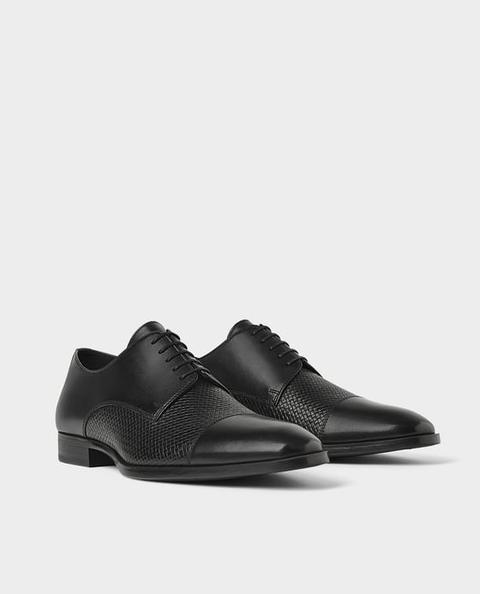 Zapato Piel Vestir Negro