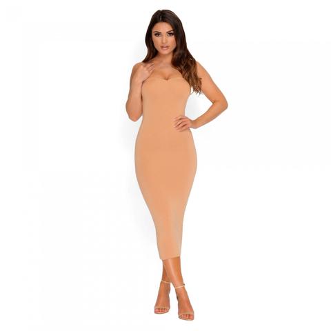 Keep Me Sweet Double Layered Midi Dress In Wine