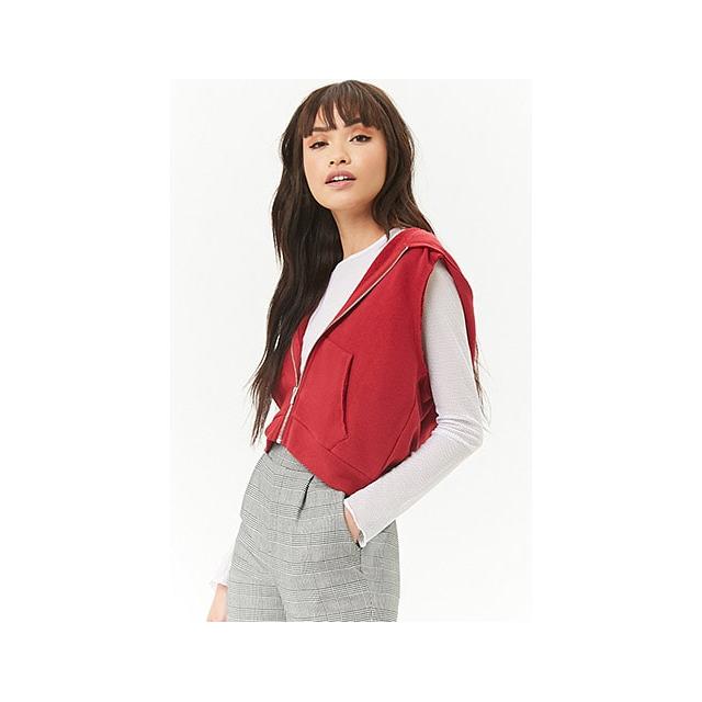 forever 21 sleeveless hoodie