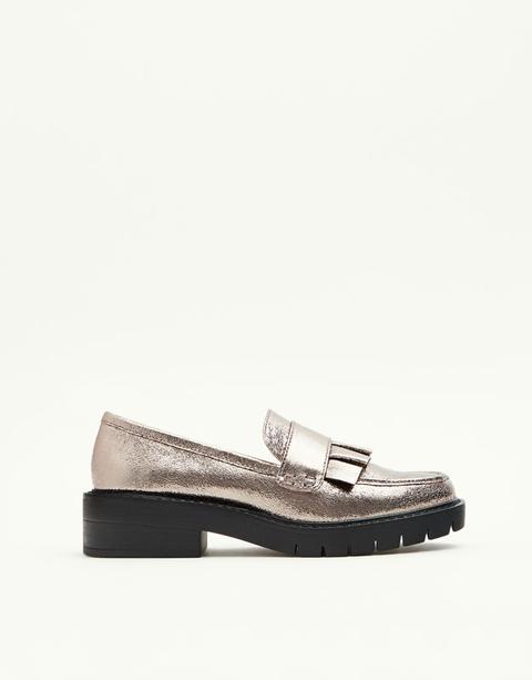 Mocasín Metalizado Volante