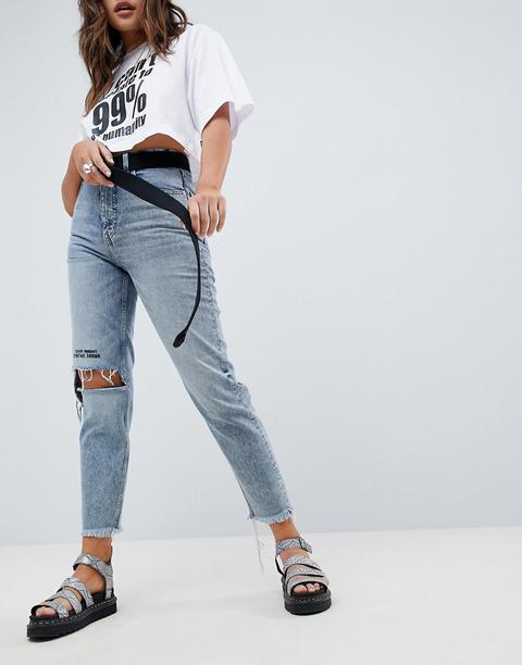 Cheap Monday - Donna - Mom Jeans - Blu