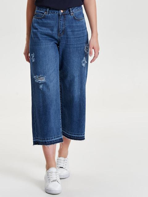 Studio High Waist Raw Flared Jeans