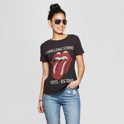 Women's The Rolling Stones Short Sleeve T-shirt - (juniors') - Black