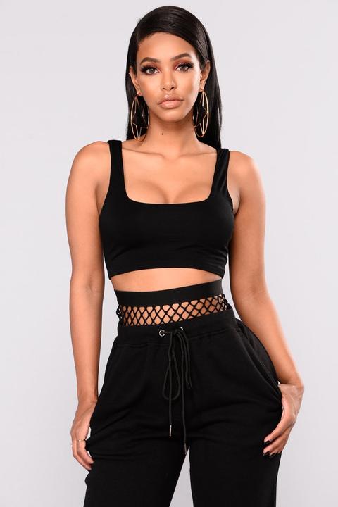 Lev Crop Top - Black